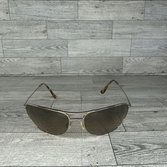 MAUI JIM Hideaways M-248-16 Titanium Polarized Aviator Sunglasses Made In Japan - Picture 1 of 8